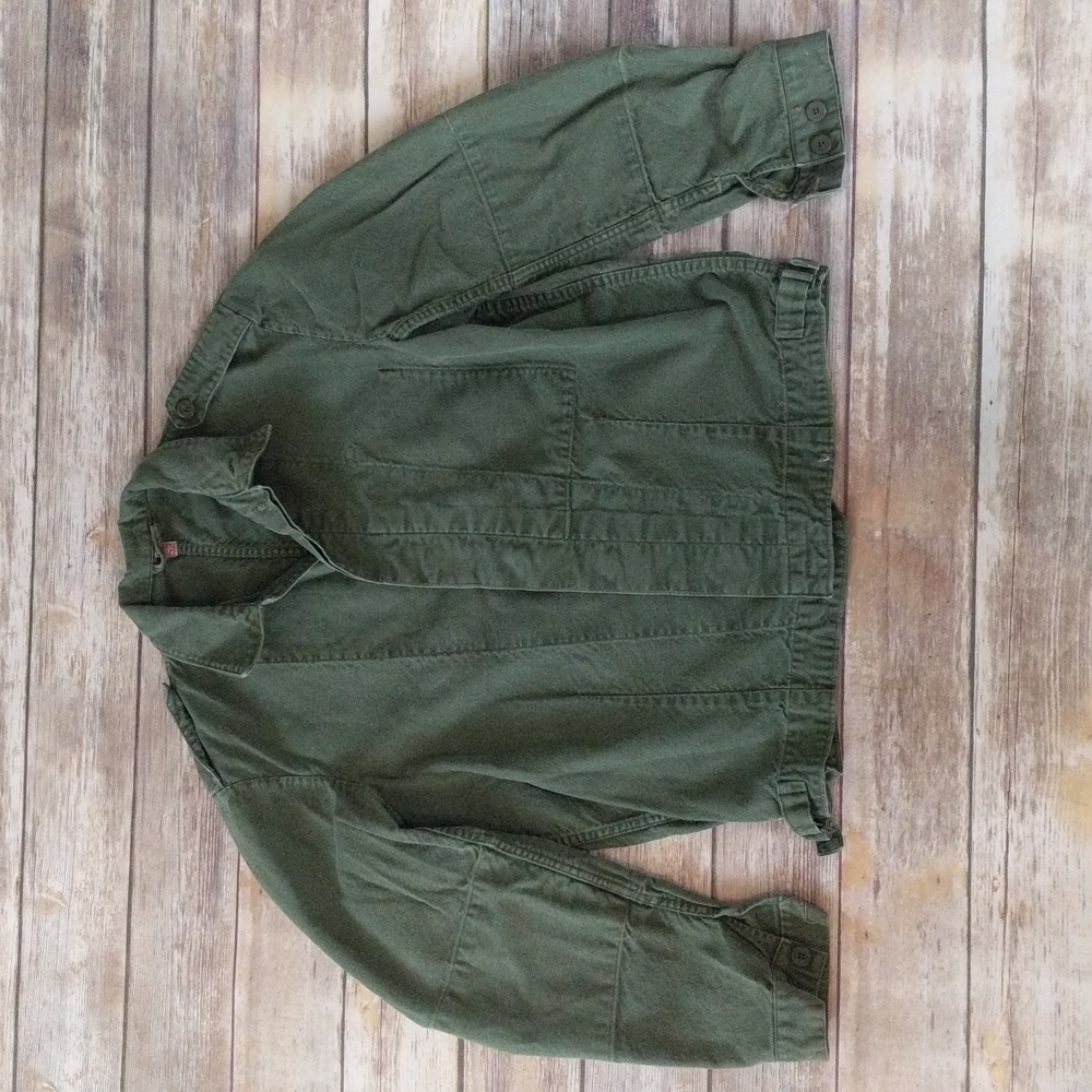 VTG 70's Swedish Military FV52 Army Green Bomber Jacket
